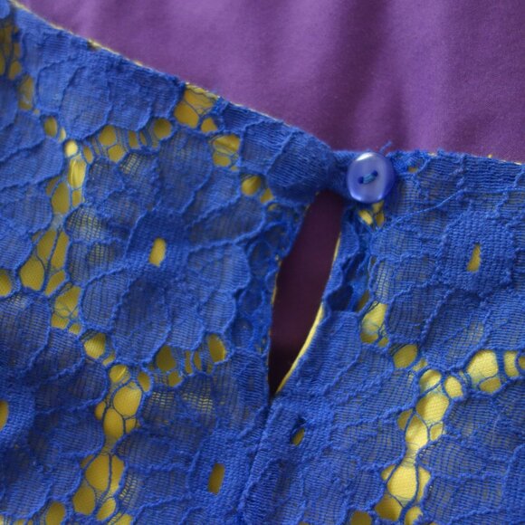 Magic Blue with Yellow Inner Size M Dress - Picture 12 of 16